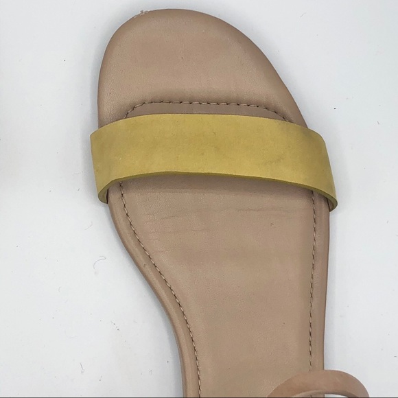 MARIA SHARAPOVA BY COLE HAAN FLAT YELLOW SANDALS - Picture 8 of 16